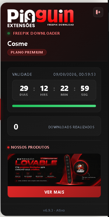 Pinguin Extensões — Freepik Downloader